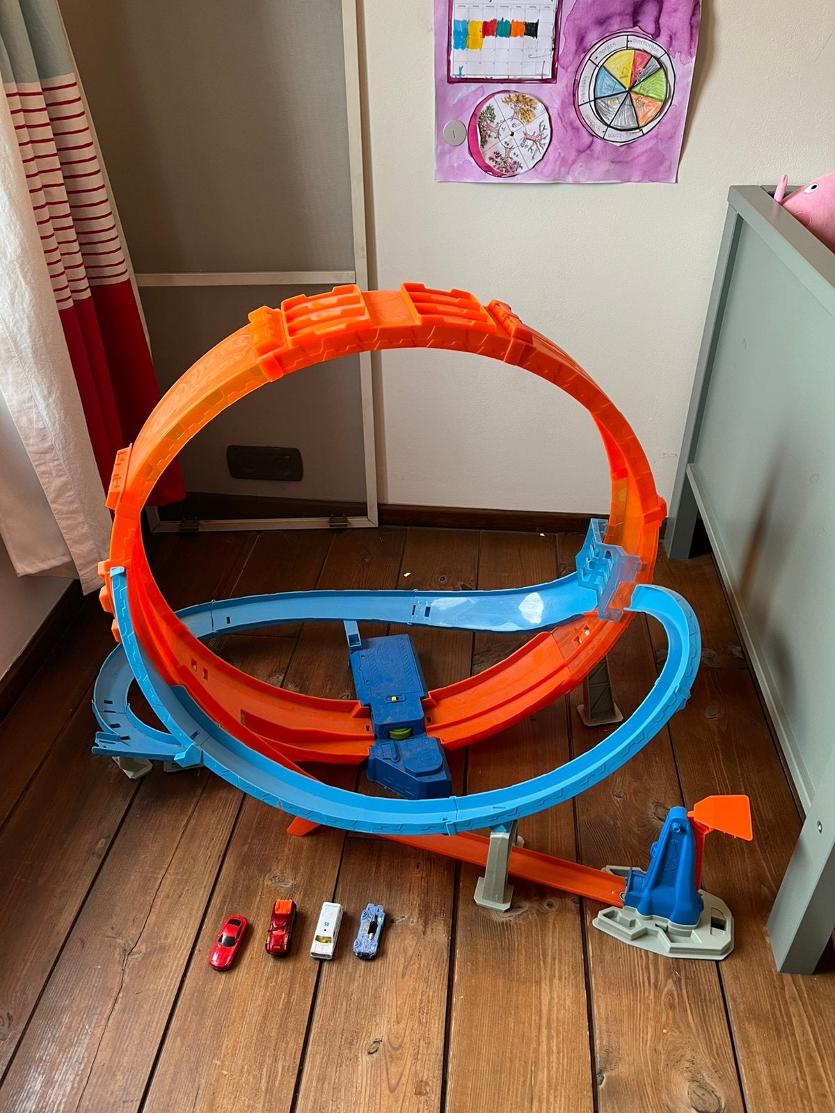 Hot wheels racebaan, Kinderen en Baby's, Speelgoed | Racebanen, Ophalen, Zo goed als nieuw, Racebaan, Hot Wheels