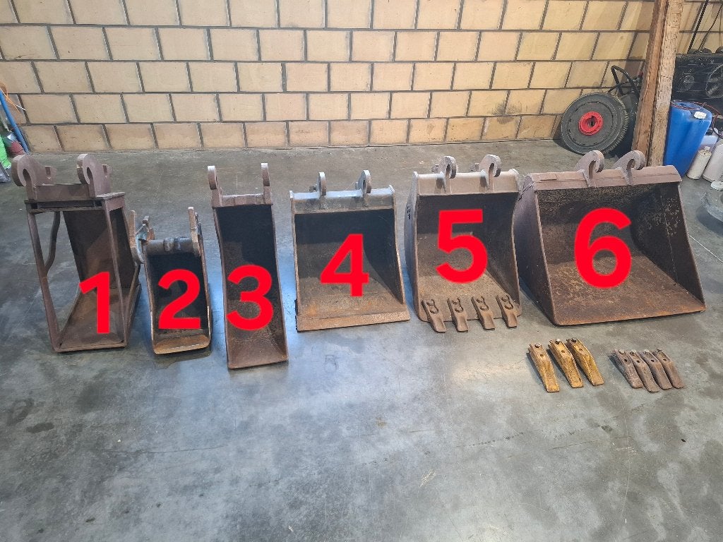 Bakken voor minigraver, Ophalen, Graafmachine