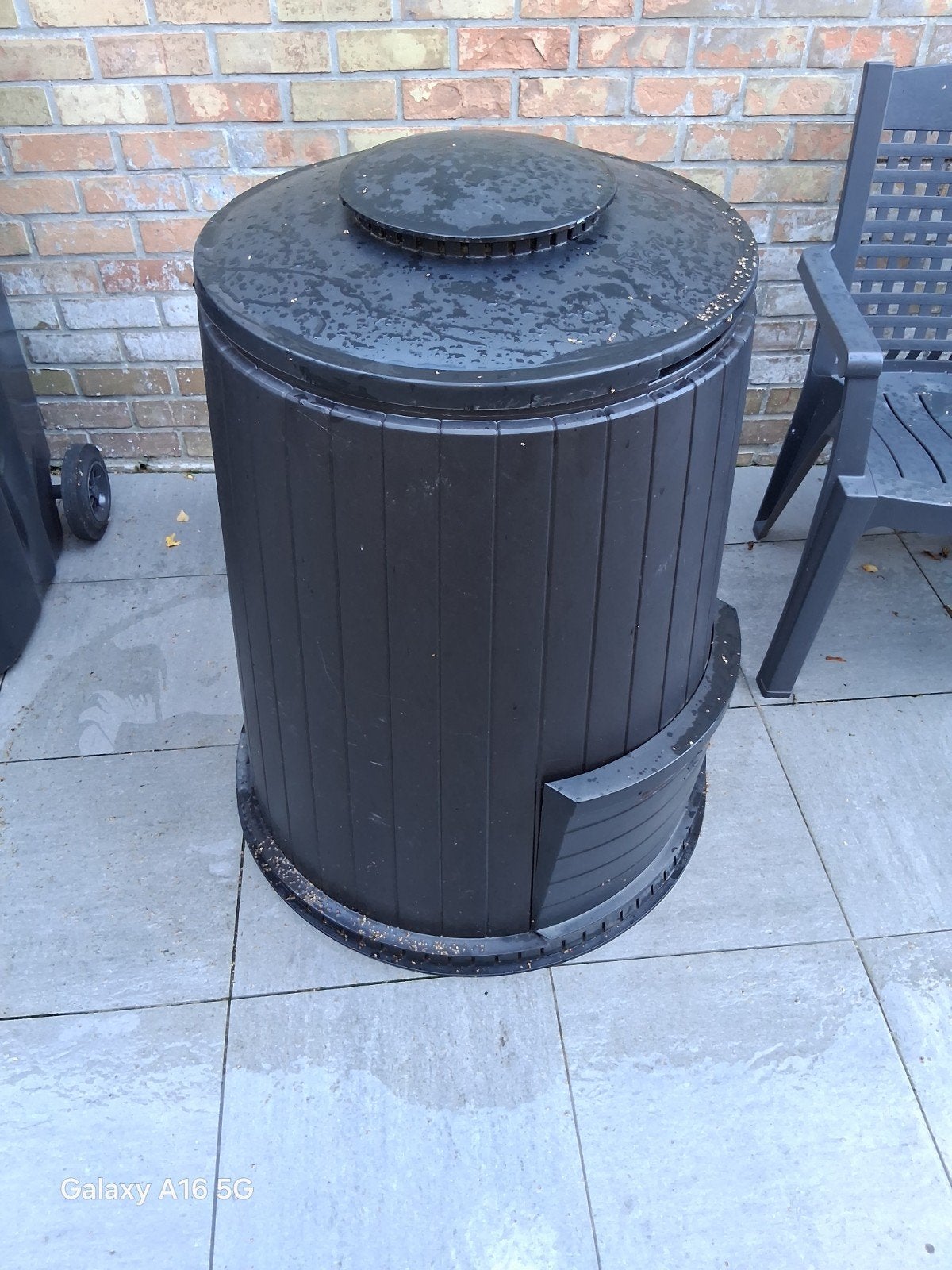 ton voor compost, Ophalen, Compost