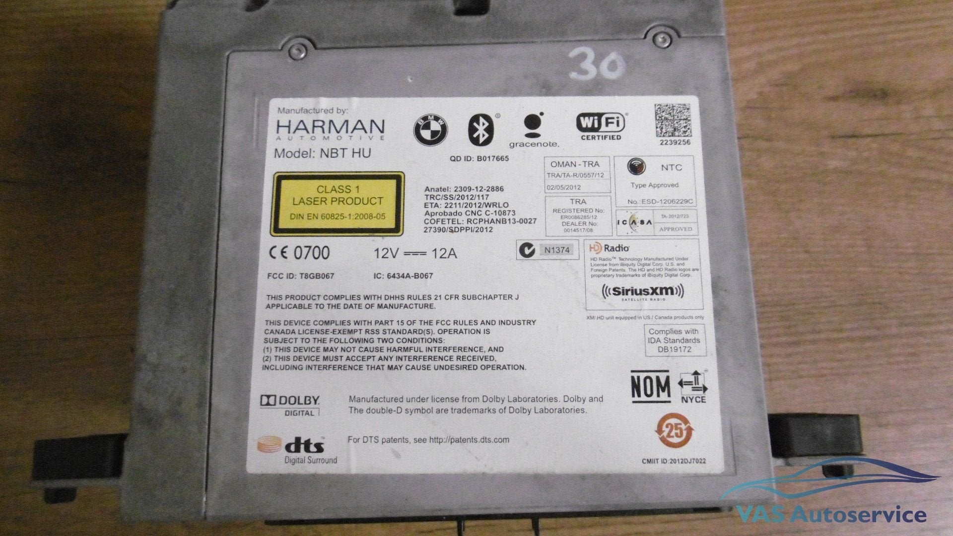 Navigatieunit BMW Professional CIC module F10 F11 F12 F13  6, -, Origine de la pièce connue, Utilisé, -