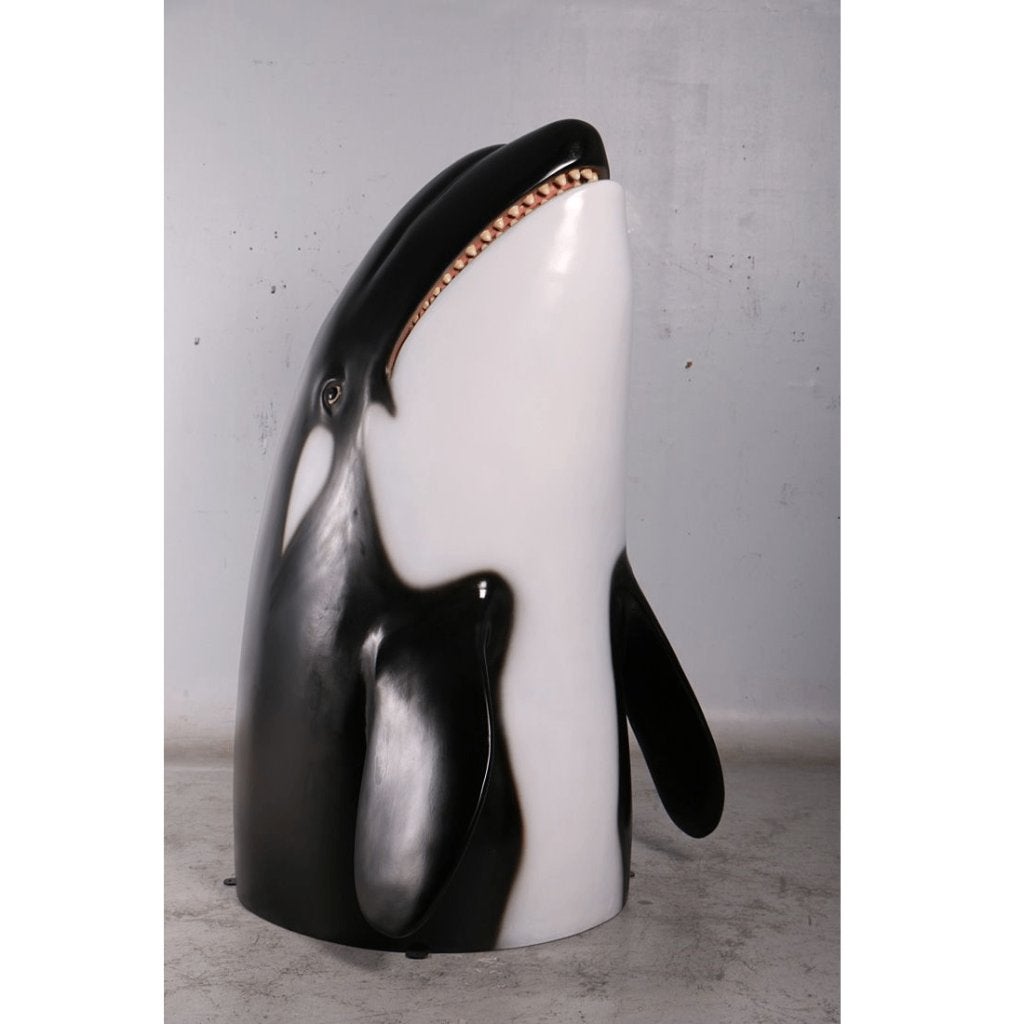 Orcahead 193 cm - statue d'épaulard en polyester