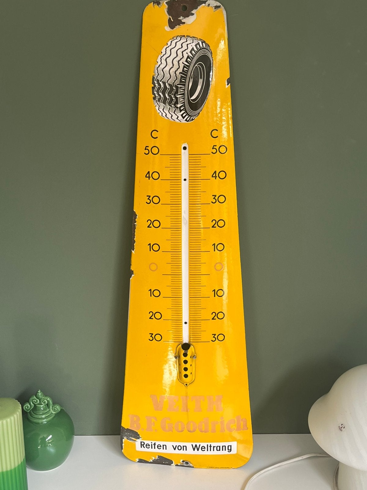 Thermometer van email, Ophalen of Verzenden, Zo goed als nieuw