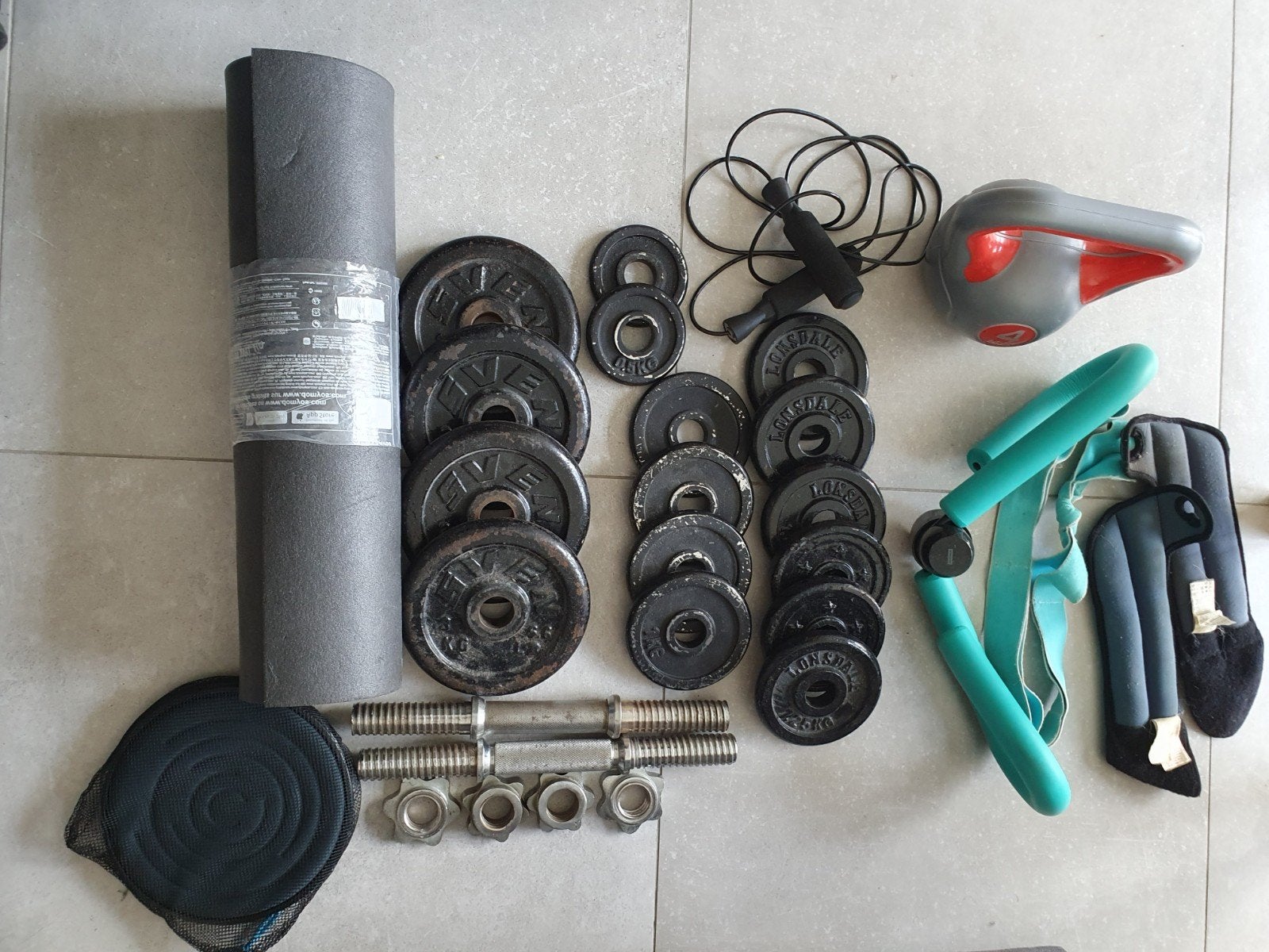 Lot de musculation / fitness complet, Sports & Fitness, Enlèvement
