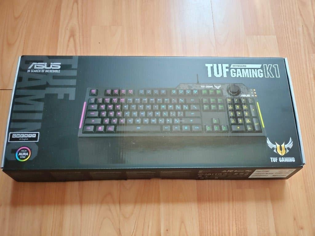 Clavier de jeu Asus Tuf K1, Informatique & Logiciels, Asus, Pavé numérique, Comme neuf, Enlèvement