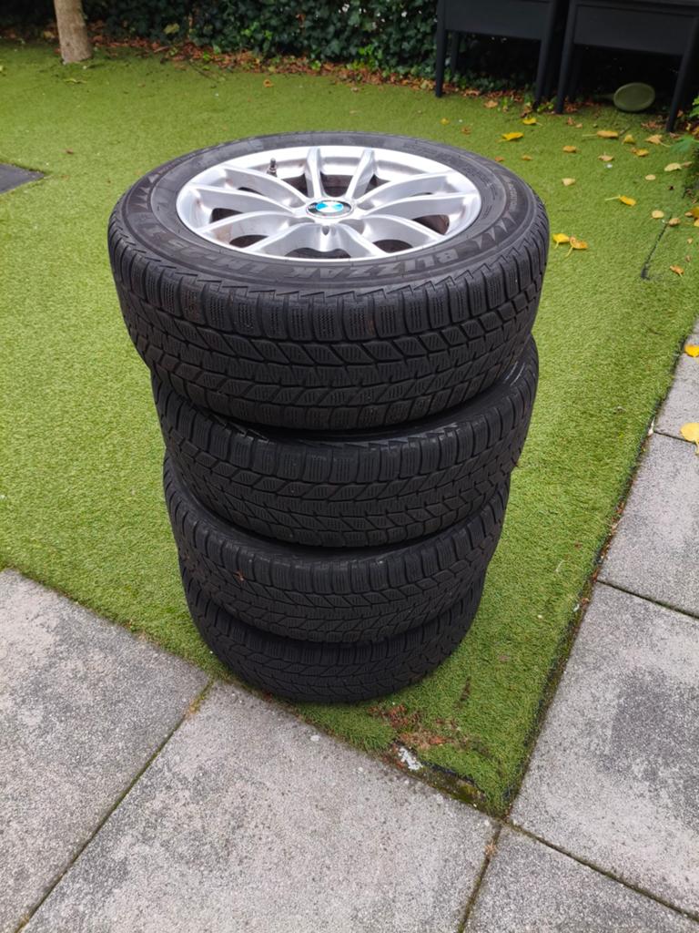 Bridgestone banden met originele BMW velgen, Auto-onderdelen, Ophalen, 16 inch, Band(en)