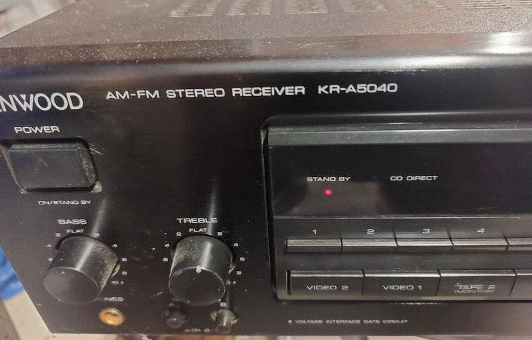 a vendre ampli tuner kenwood kr a 5040 fonctionne, TV, Hi-fi & Vidéo, Enlèvement