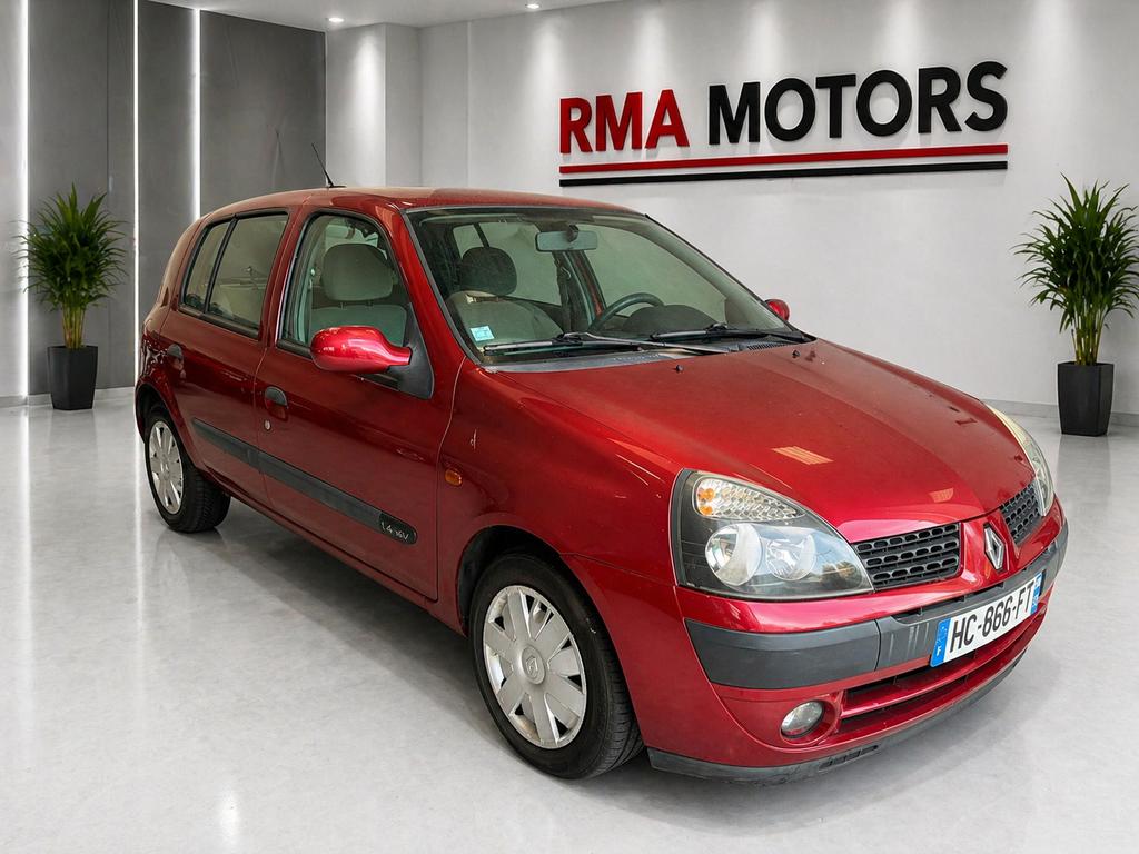 Renault Clio 2 1.4i essence PRIVILÈGE AUTOMATIQUE, Rouge, Achat, Beige, Entreprise