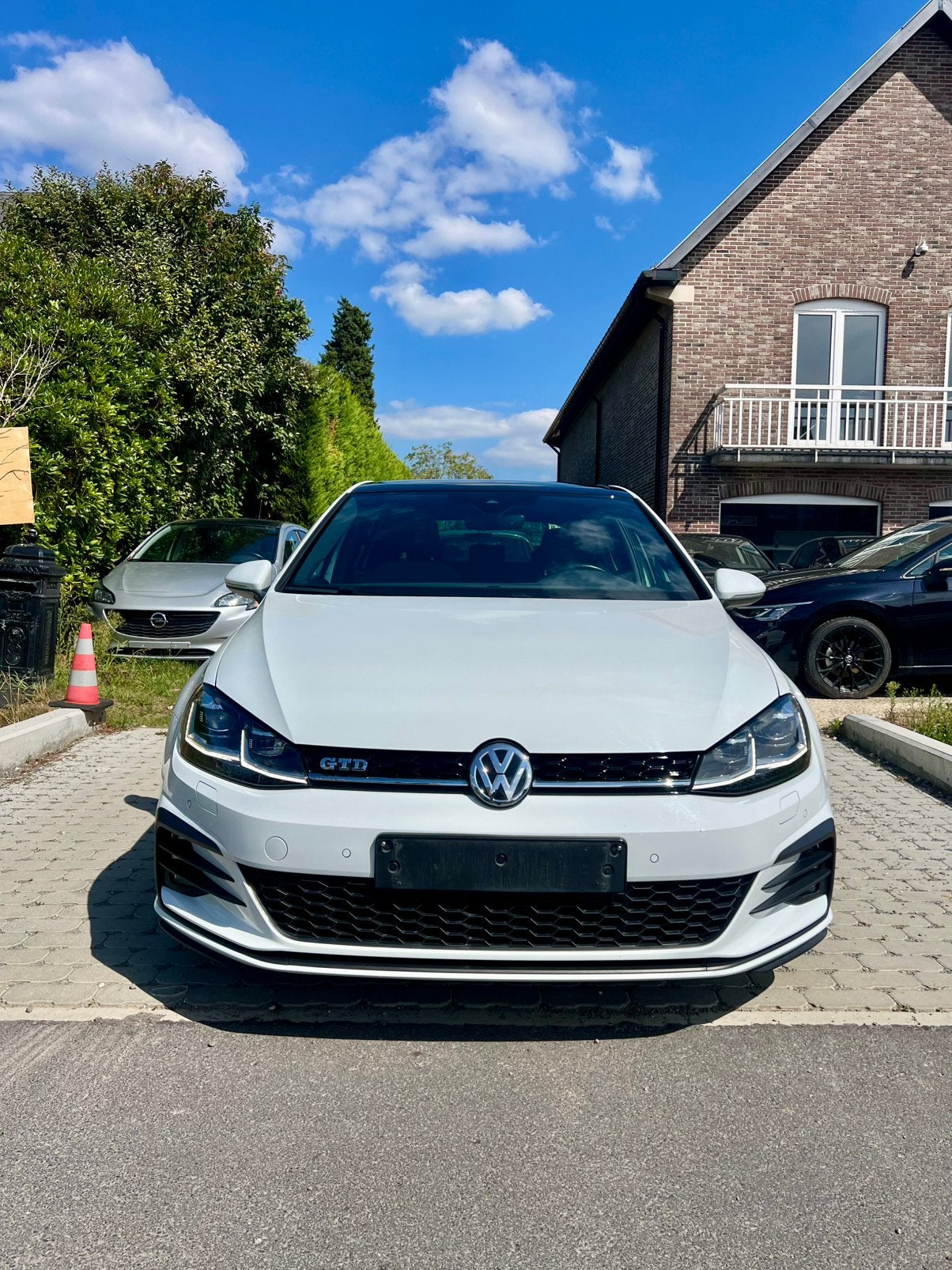 VW Golf 7.5 GTD / 2.0 TDi 184 Pk / 143000 km / Pano / 2018, Stof, 4 cilinders, Zwart, Golf