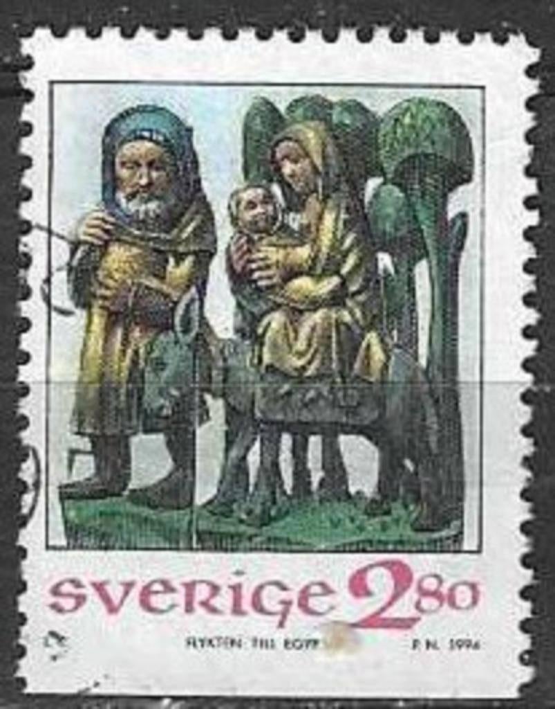 Suède 1994 - Yvert 1840 - Timbre de Noël (ST), Envoi, Suède, Affranchi
