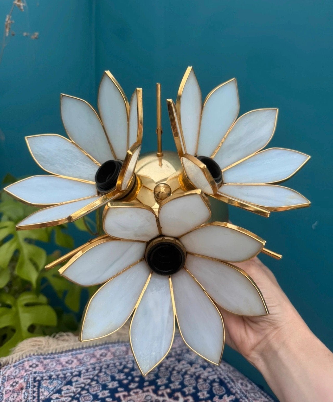 lamp vintage Regency Hollywood stijl, Ophalen of Verzenden, Plafondlamp