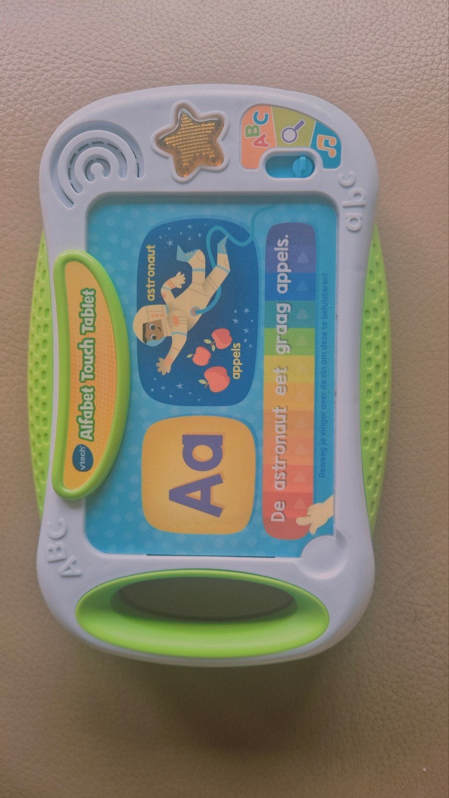 v tech alfabet touch tablet, Kinderen en Baby's, Ophalen, Nieuw
