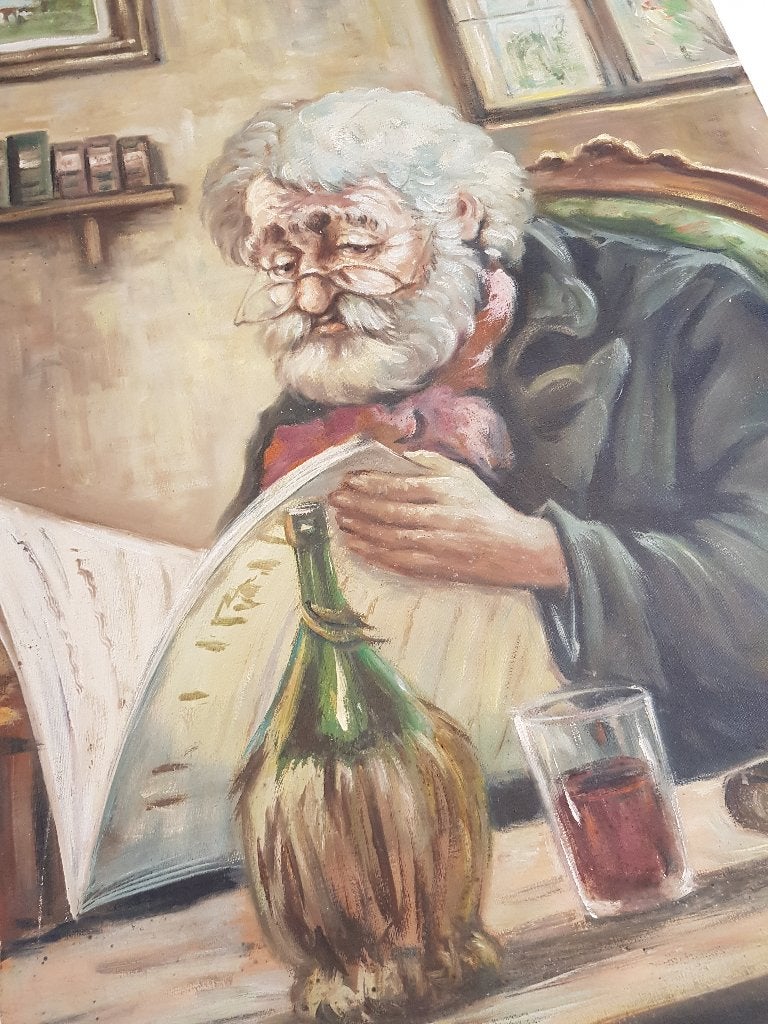 Origineel olieverfschilderij Alberto Cecconi – Gesigneerd, Ophalen of Verzenden, Gesigneerd, Olieverf, Doek