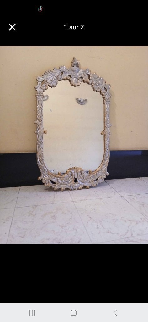 Miroir mural rétro de style baroque, Enlèvement ou Envoi