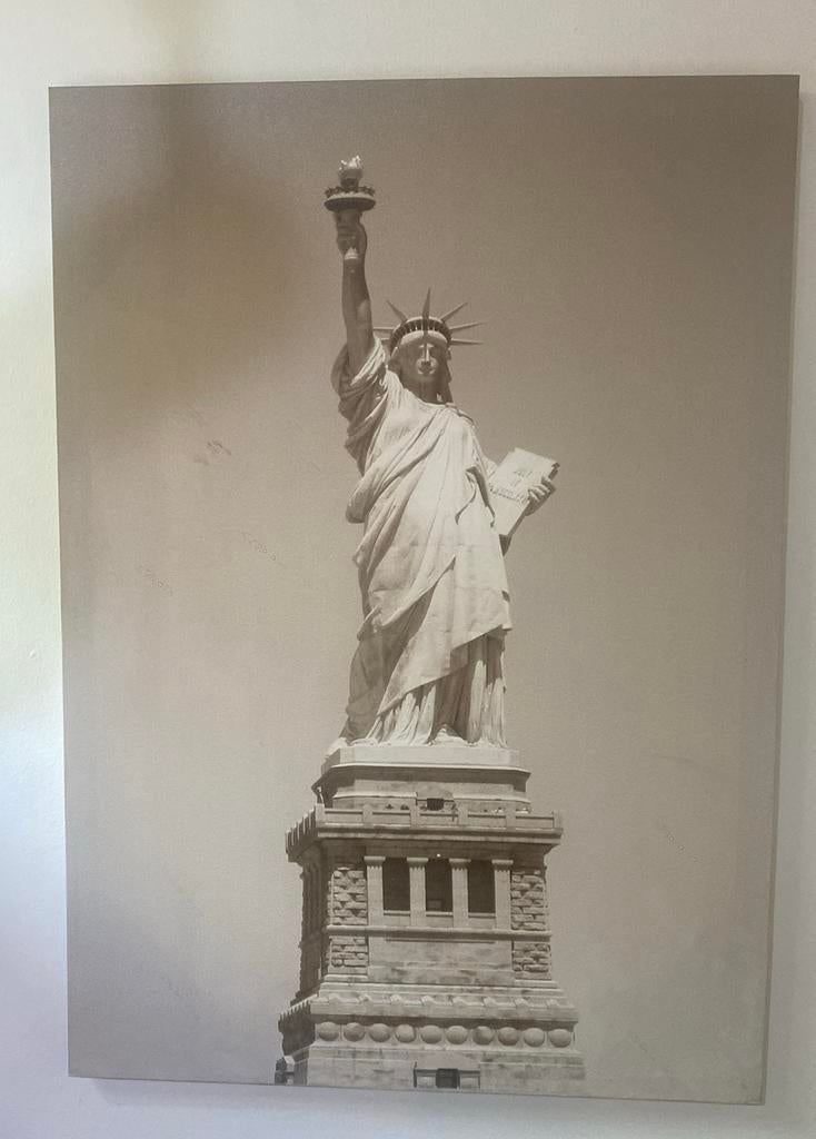 Tableau Statue de la liberte grise, Enlèvement