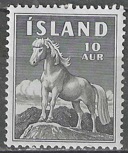 IJsland 1958/1960 - Yvert 283 - Pony - 10 a. (PF), Postzegels en Munten, Postzegels | Europa | Scandinavië, Verzenden, IJsland