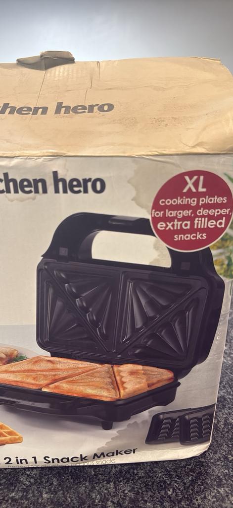 Nieauwe toaster en wafel maker, Enlèvement, Comme neuf