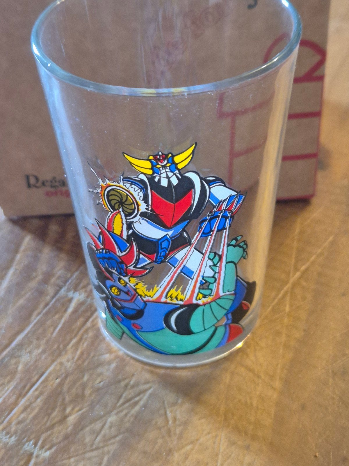 Goldorak verre Amora collection 1978-n°4, Enlèvement ou Envoi, Utilisé, Verre à eau