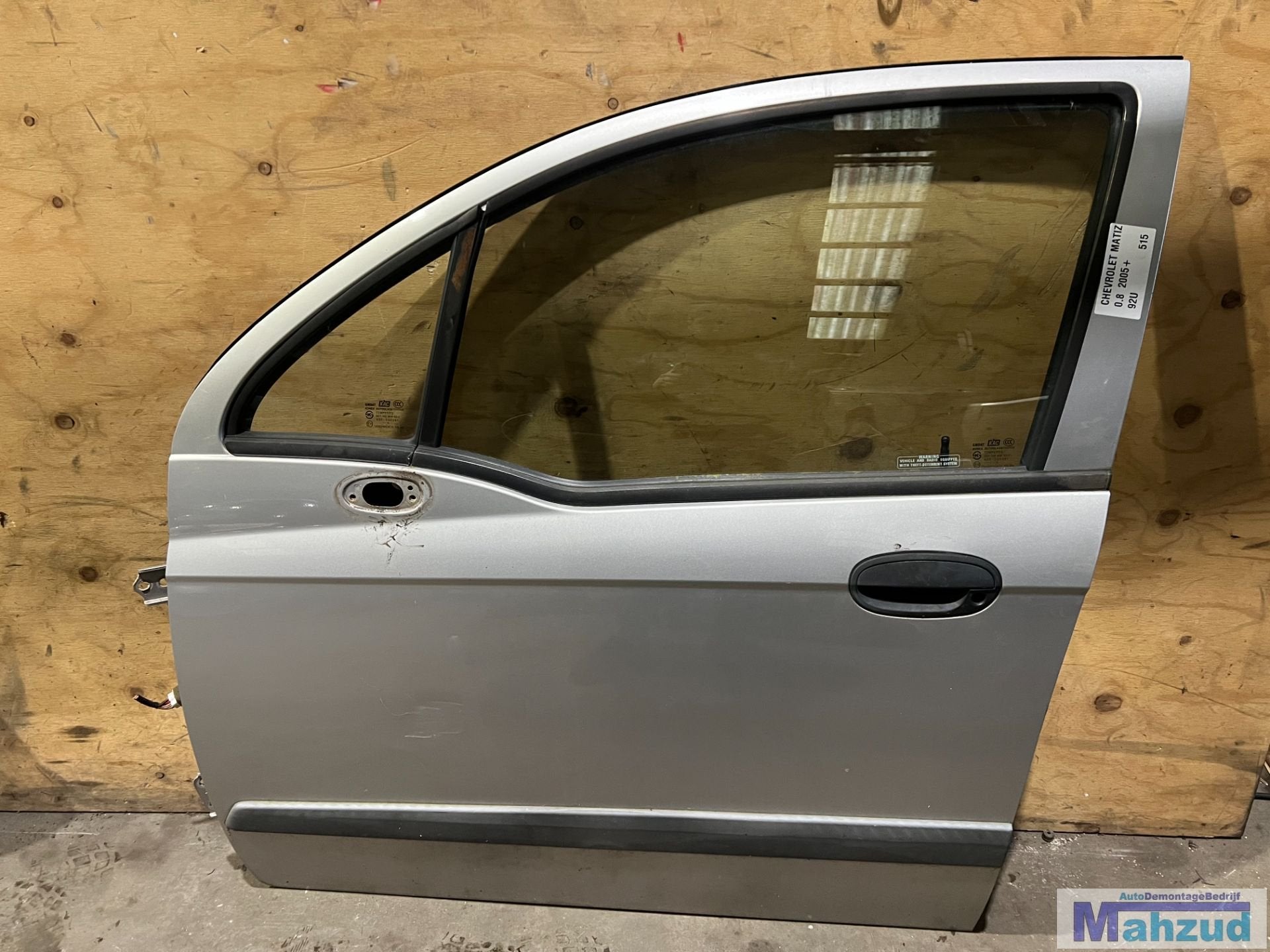 CHEVROLET MATIZ Zilver 92U links voor deur 2005+, Auto-onderdelen, Gebruikt, Info@gm.com, Chevrolet, Deur