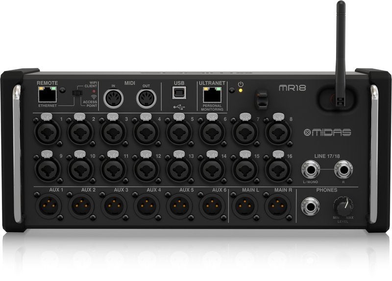 Midas MR18, Muziek en Instrumenten, Soundmodules, Info@midasconsoles.com, Zo goed als nieuw, Midas Console, Musictribe Germany