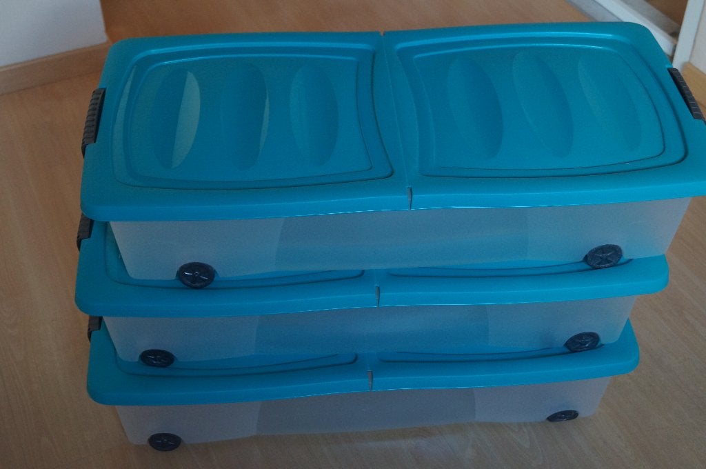 Opbergbox op wieltjes, Groen, Ophalen