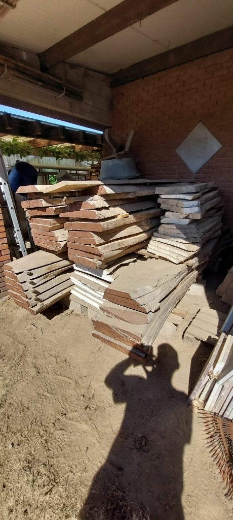 peren en notenlaar hout, Antiek en Kunst, Kunst | Beelden en Houtsnijwerken, Ophalen, Houtsnijwerk, Meer dan 2 meter, Bruin