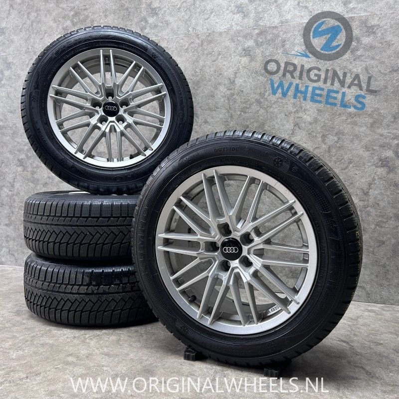 17 inch Alutec velgen + winterbanden Audi A4 A6 Q2 225 55 17, Autos : Pièces & Accessoires, Pneus et Jantes, Pneus hiver, -, 17 pouces