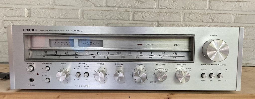 Prachtige Hitachi SR-803 Receiver uit 1978 (2x 50W), Audio, Tv en Foto, Versterkers en Ontvangers, Overige merken, Ophalen of Verzenden