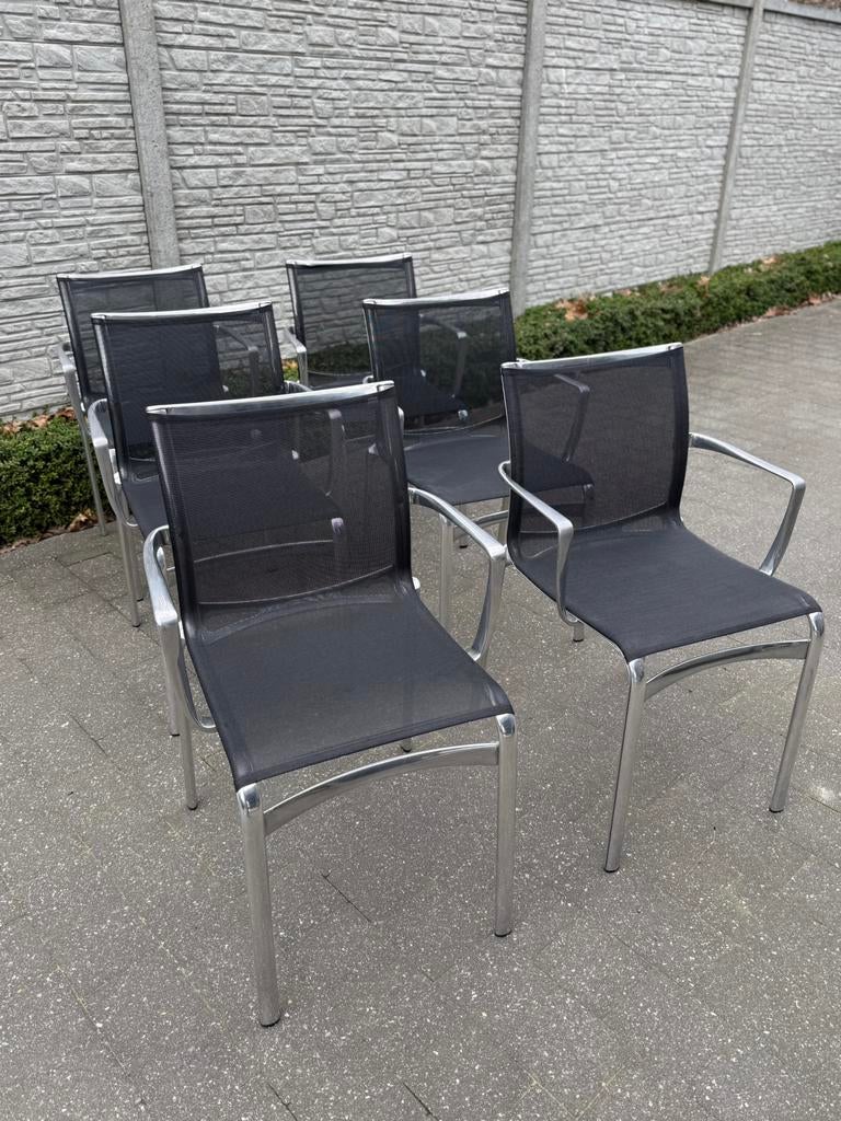 design Highframe stapelbare stoelen Alias Alberto Meda 6 x, Maison & Meubles, Chaises, Comme neuf, Enlèvement