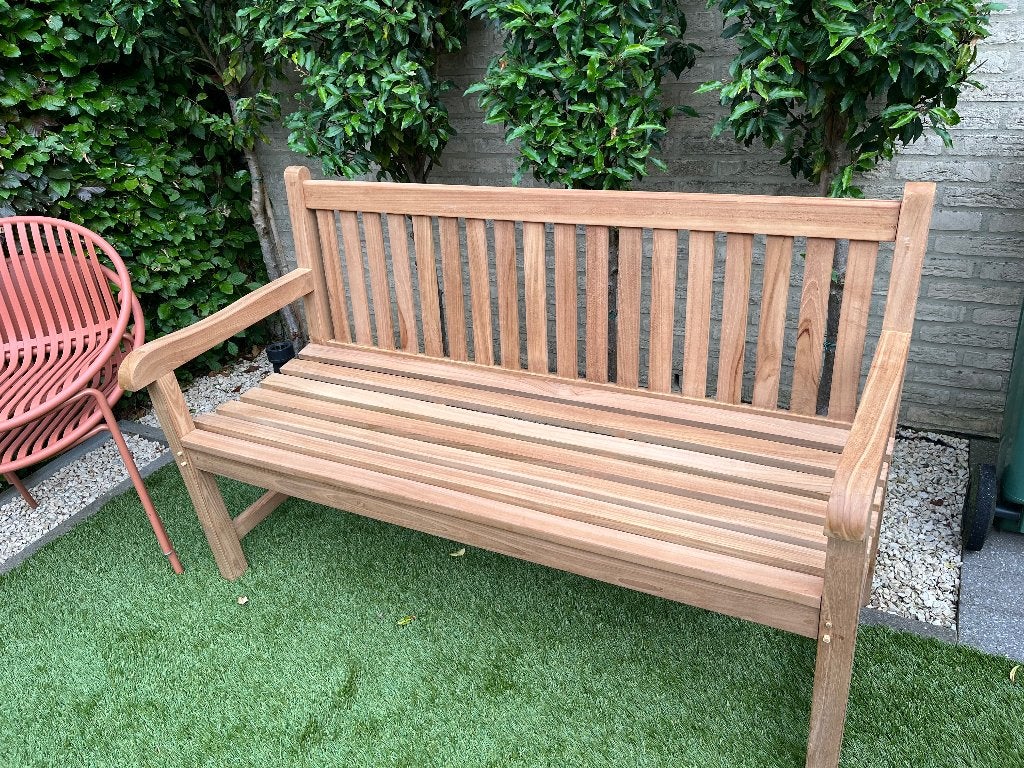 Tuinbank teak, Tuin en Terras, Tuinbanken, Ophalen, Nieuw, Teakhout