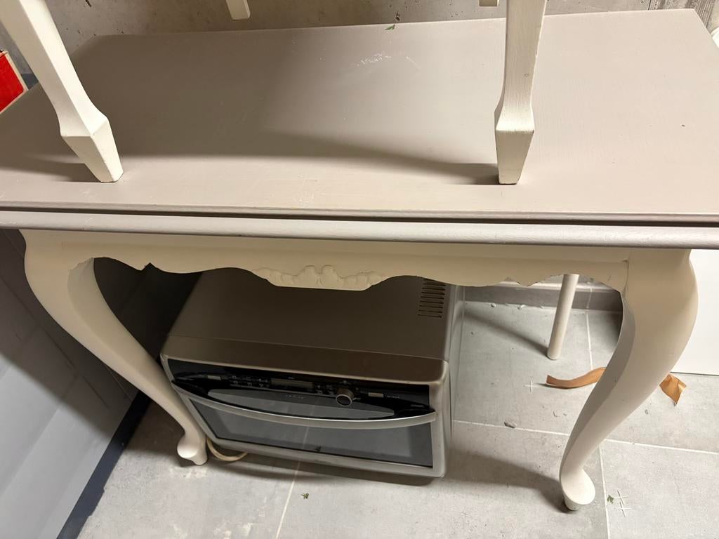 Side table met stoel, Ophalen