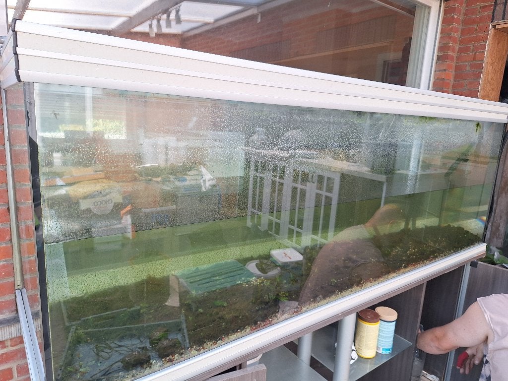 Aquarium, Dieren en Toebehoren, Vissen | Aquaria en Toebehoren, Ophalen, Gebruikt, Aquatlantis, Inclusief deksel