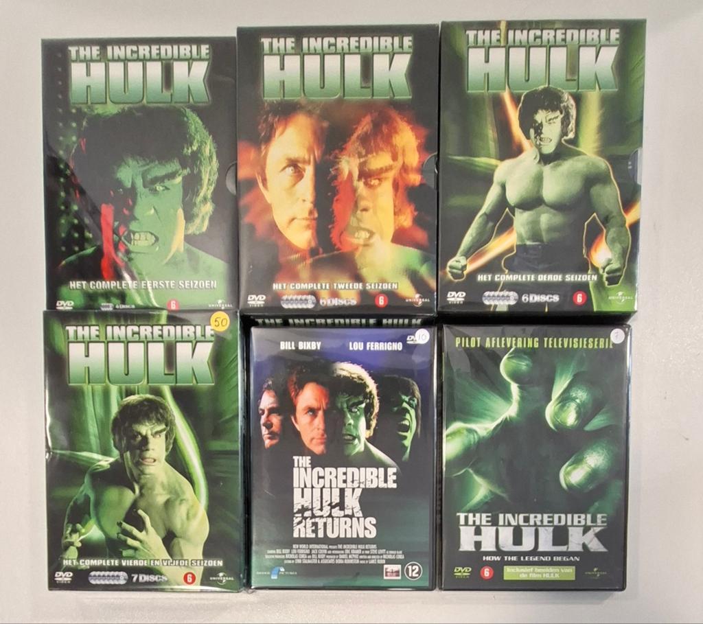 Incredible Hulk complete serie 1-5 + 2 films, Cd's en Dvd's, Ophalen of Verzenden