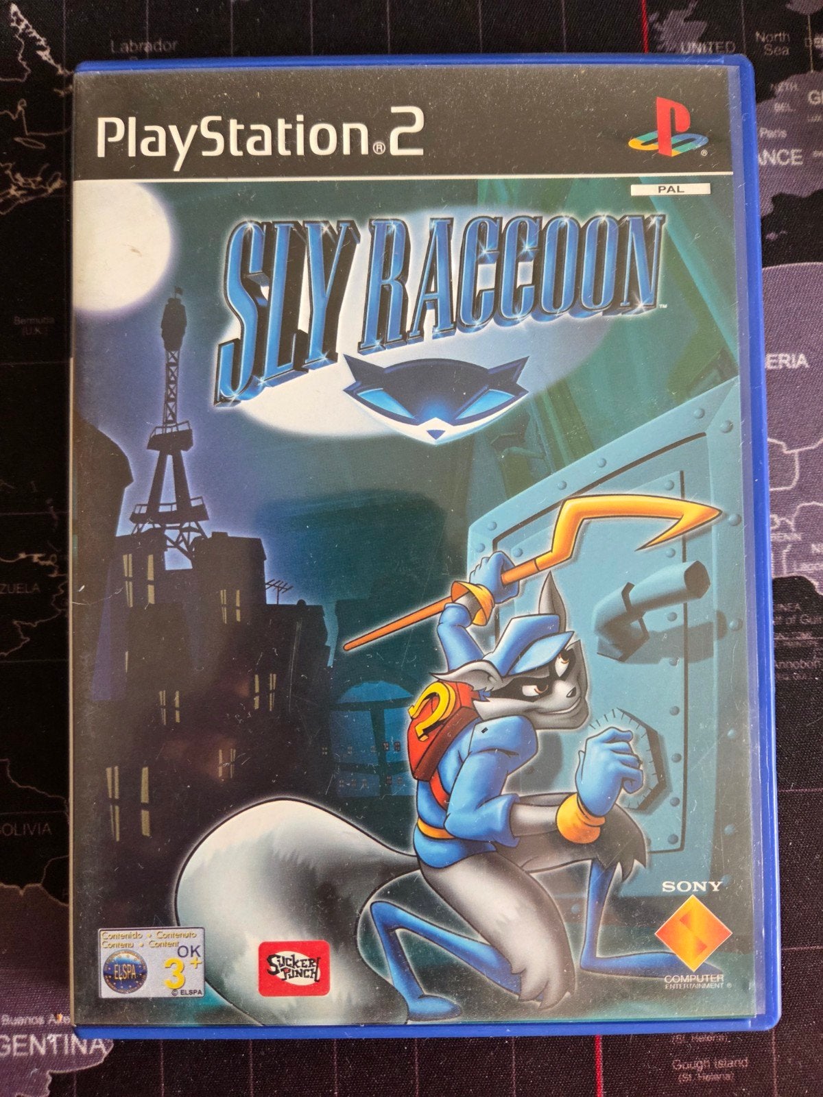 PS2 Game: Sly Raccoon, Consoles de jeu & Jeux vidéo, Aventure et Action, Enlèvement, À partir de 3 ans, Un ordinateur