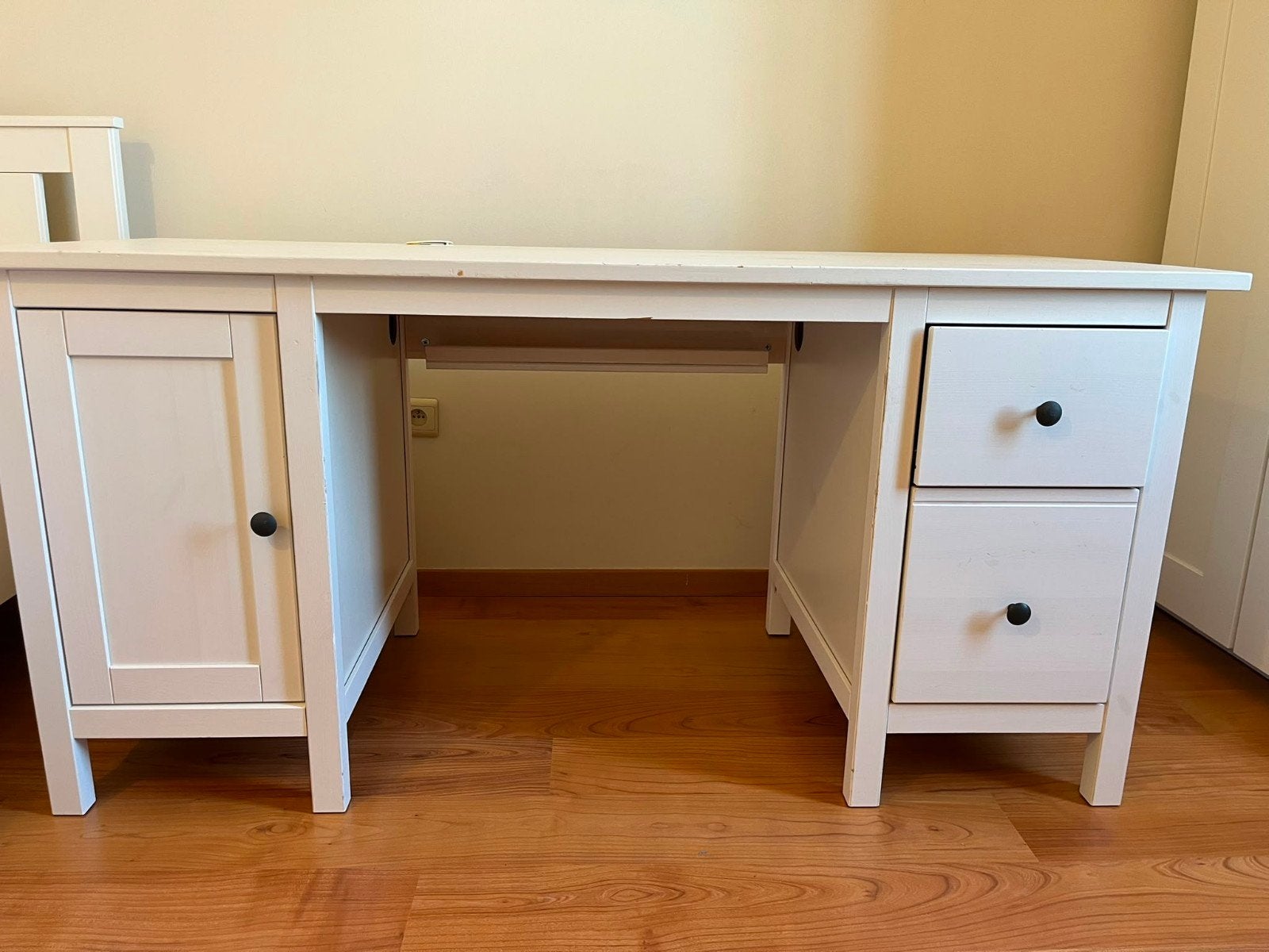 bureau Ikea HEMNES wit, heel goede staat, Scandinave, 155 cm, 65 cm, Comme neuf