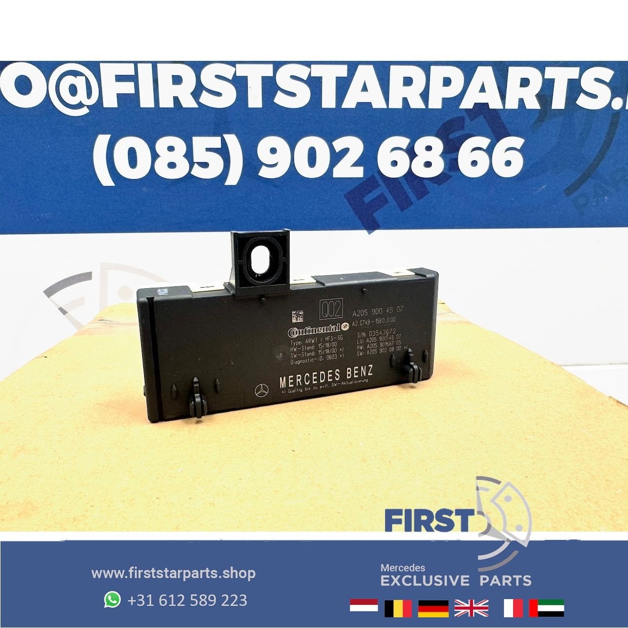 ACHTERKLEP MODULE A2059004507 SCHAKELAAR A45S CLA45S C63 E63, Gebruikt, -, Ophalen of Verzenden, -