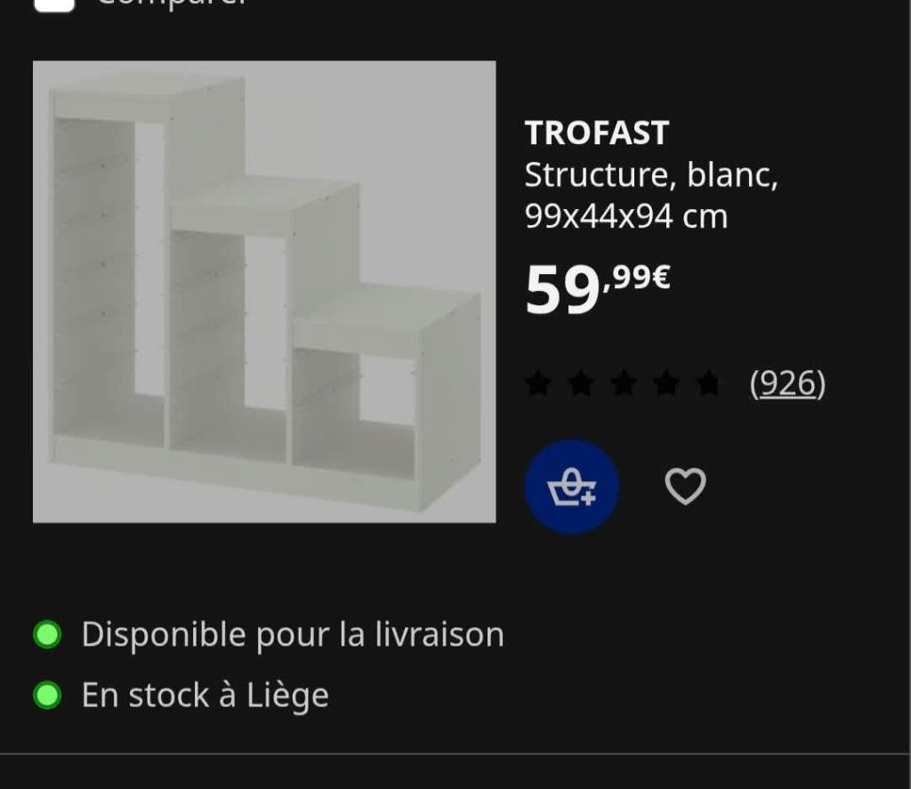 Meuble Trofast IKEA rangement enfant, Meuble de rangement, Comme neuf, Enlèvement, IKEA