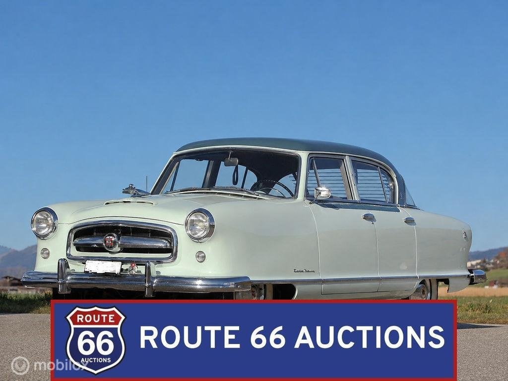 Nash Custom Rambler | 1954 | Route 66 Auctions, Auto's, Oldtimers, Overige merken, Zwart, Bedrijf, Handgeschakeld