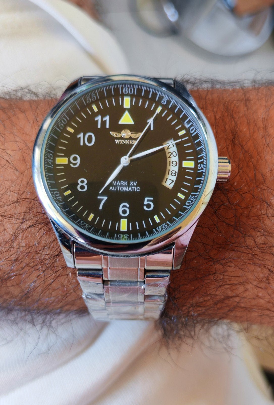 montre homme en acier, Envoi, Neuf, Noir, Garçon