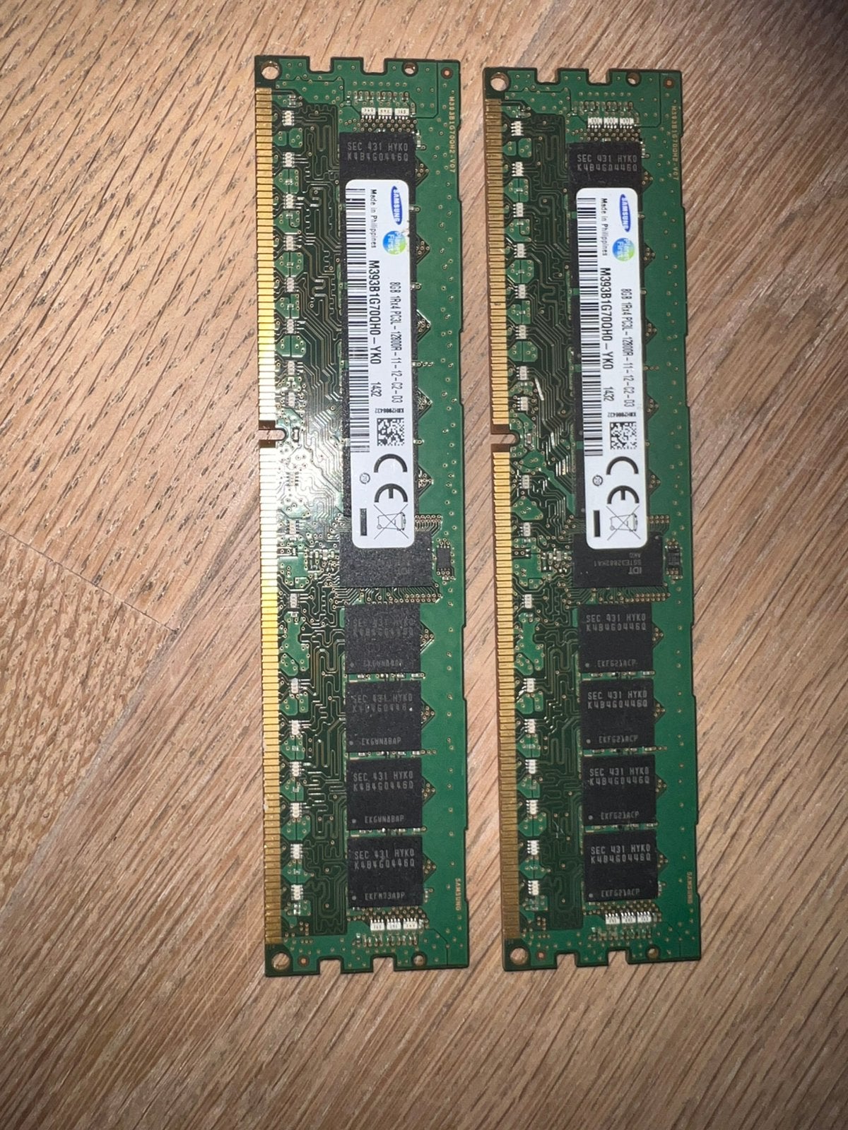 16GB RAM (2x8) Samsung DDR3, Computers en Software, RAM geheugen, Ophalen of Verzenden, Zo goed als nieuw, DDR3