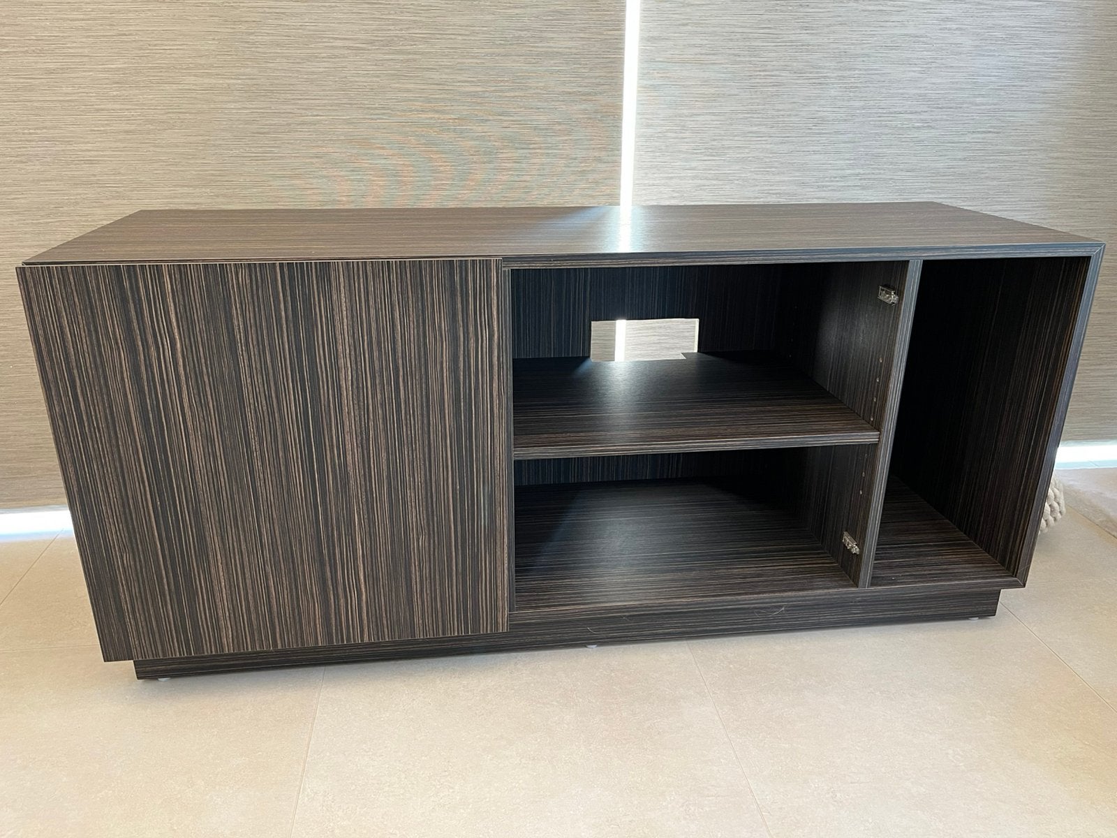 Op maat gemaakt tv meubel, Ophalen, Strak modern, Gebruikt, 100 tot 150 cm