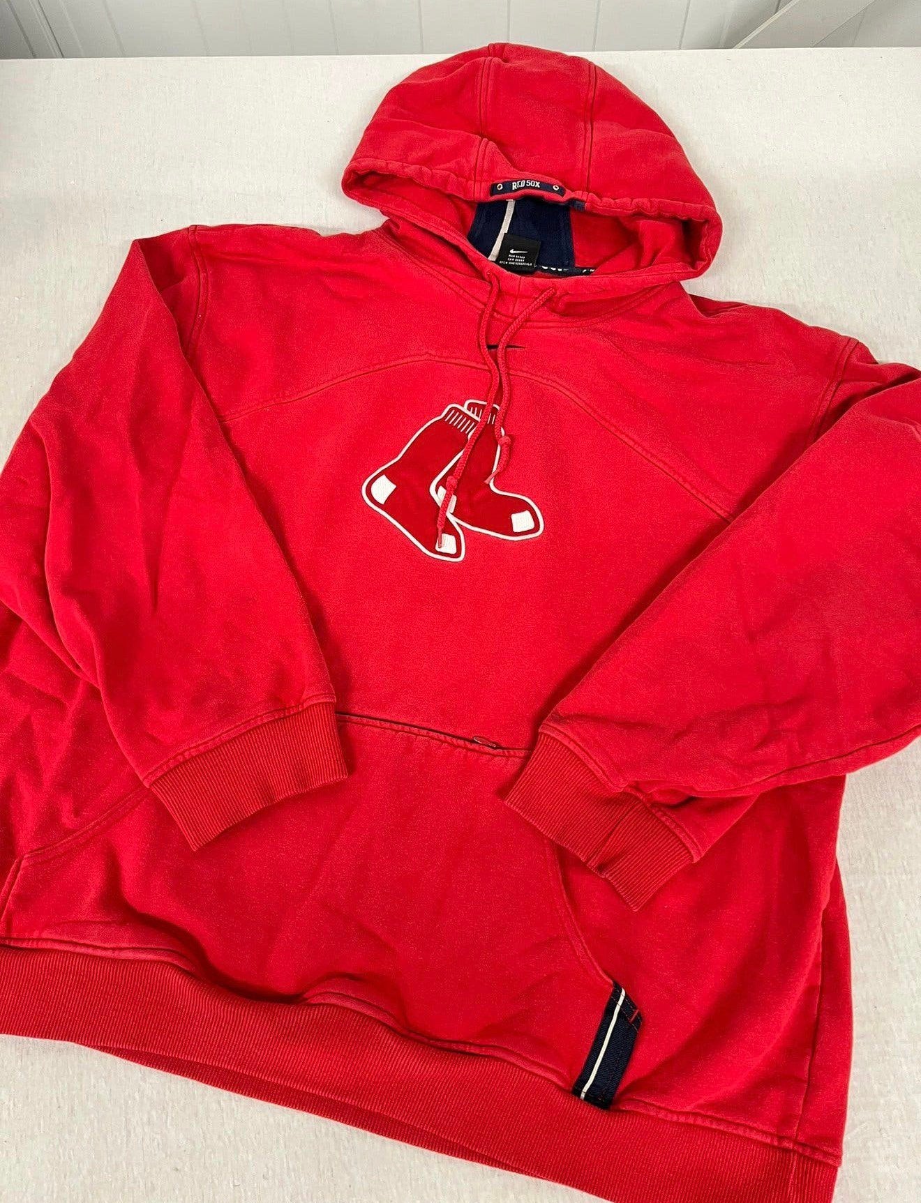 BOSTON RED SOX NIKE MLB Hoodie vintage XL heren mannen rood, Kleding | Heren, Ophalen of Verzenden, Zo goed als nieuw, Maat 56/58 (XL)