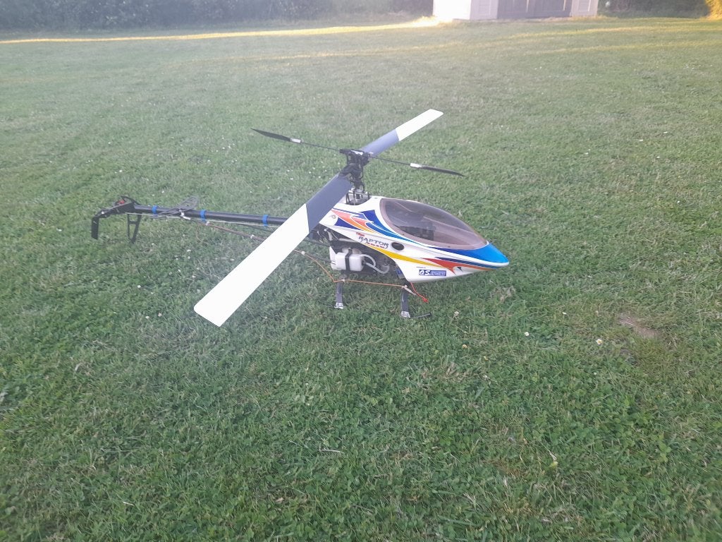 Thunder Tiger Raptor 50 titan helicopter rc, Enlèvement, Utilisé, Hélicoptère, Plus grand que 1:72