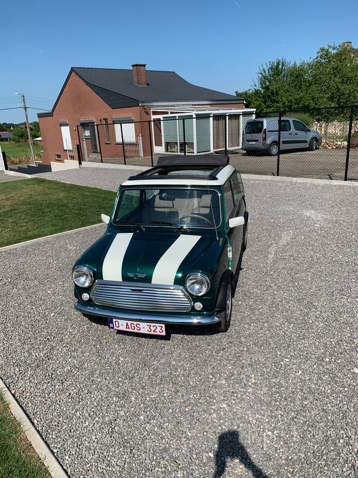 Mini cooper, Auto's, Oldtimers, Particulier, Mini, Benzine, Cabriolet, 3 deurs, Handgeschakeld, Groen, Beige, Leder en Stof, Voorwielaandrijving