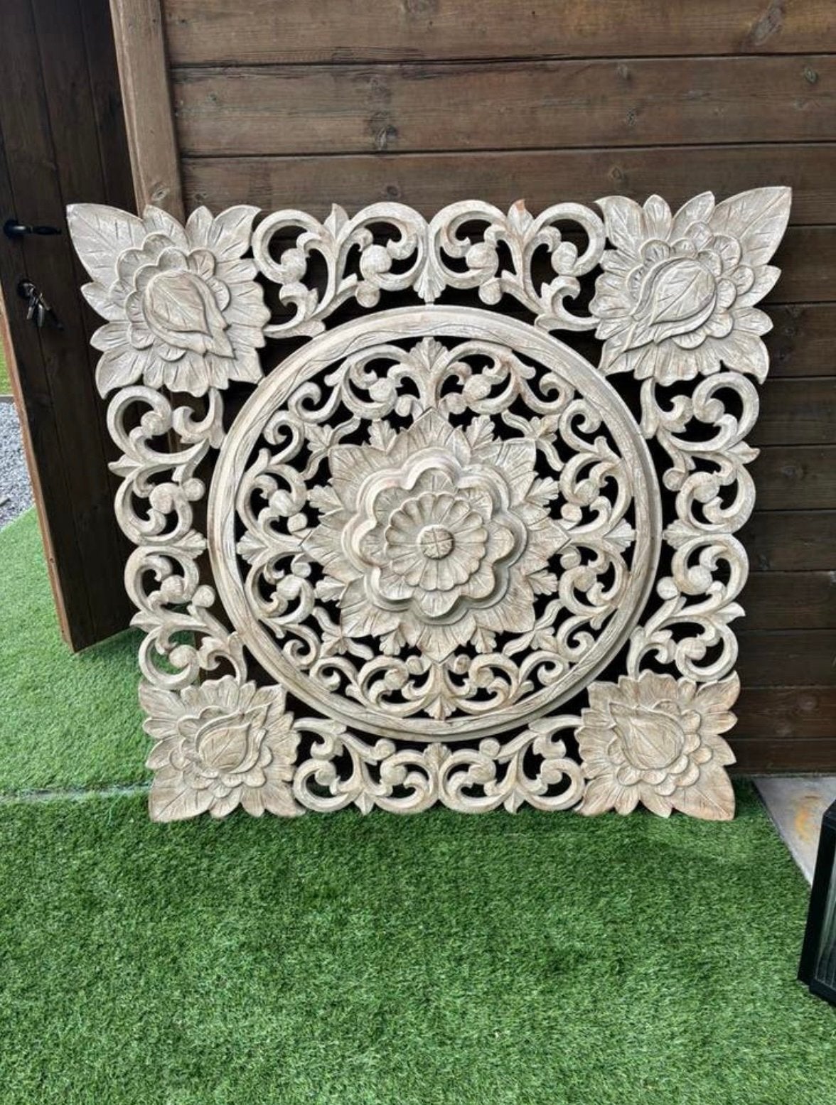 Houten muurdecoratie, Ophalen, Zo goed als nieuw