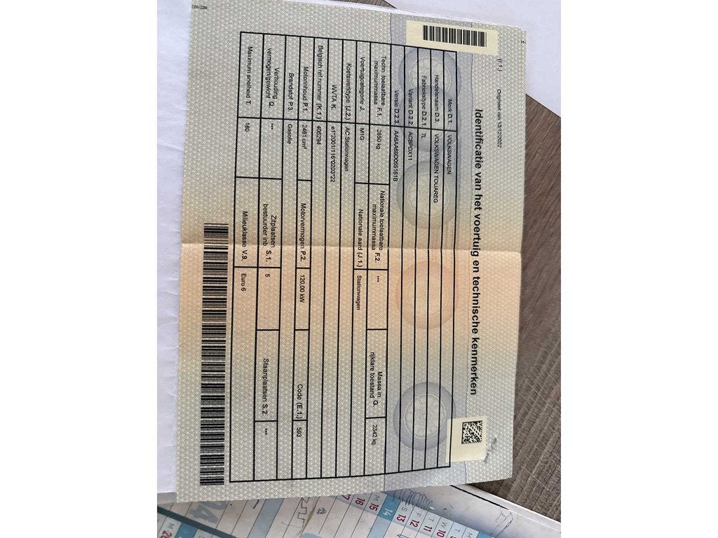 VOLKSWAGEN - 2009 - TOUAREG - Personenauto, Auto's, Gebruikt, Bedrijf, Diesel, Euro 4