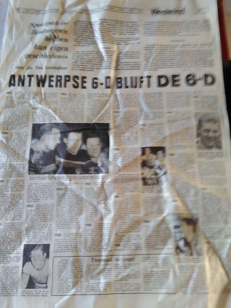 oud krantenartikel 6 daagse, Verzamelen, Ophalen of Verzenden, 1960 tot 1980, Krant