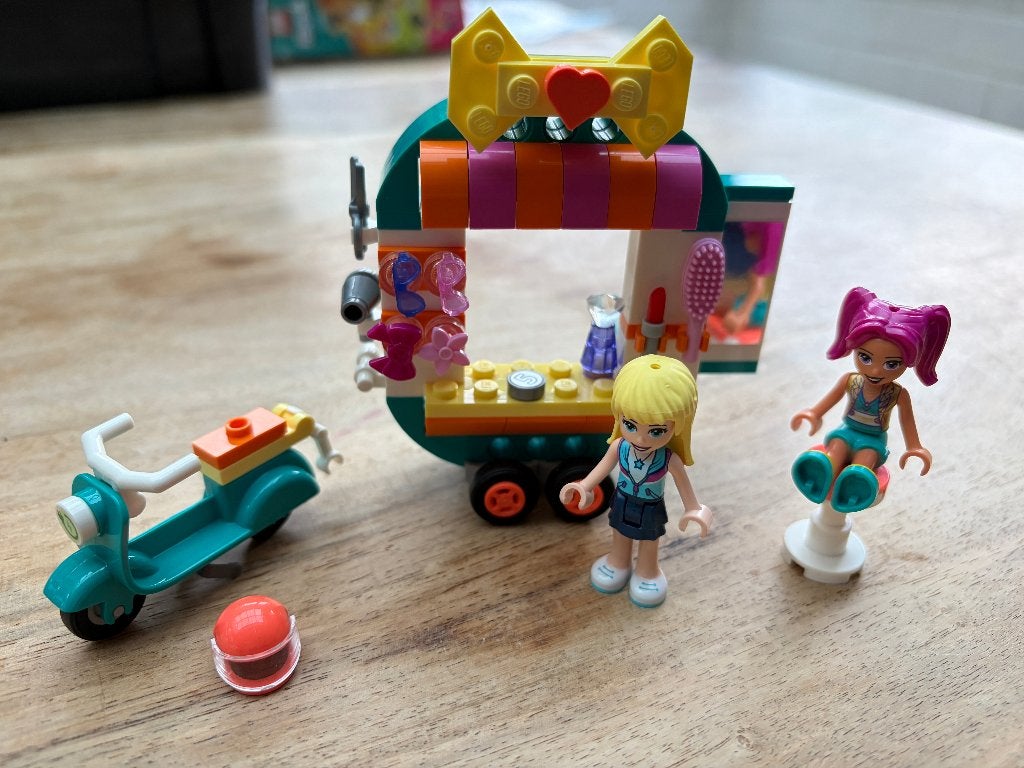 Lego 41719 - Mobiele modeboetiek - perfecte staat, Kinderen en Baby's, Lego, Inclusief accessoires, Friends, Ophalen of Verzenden