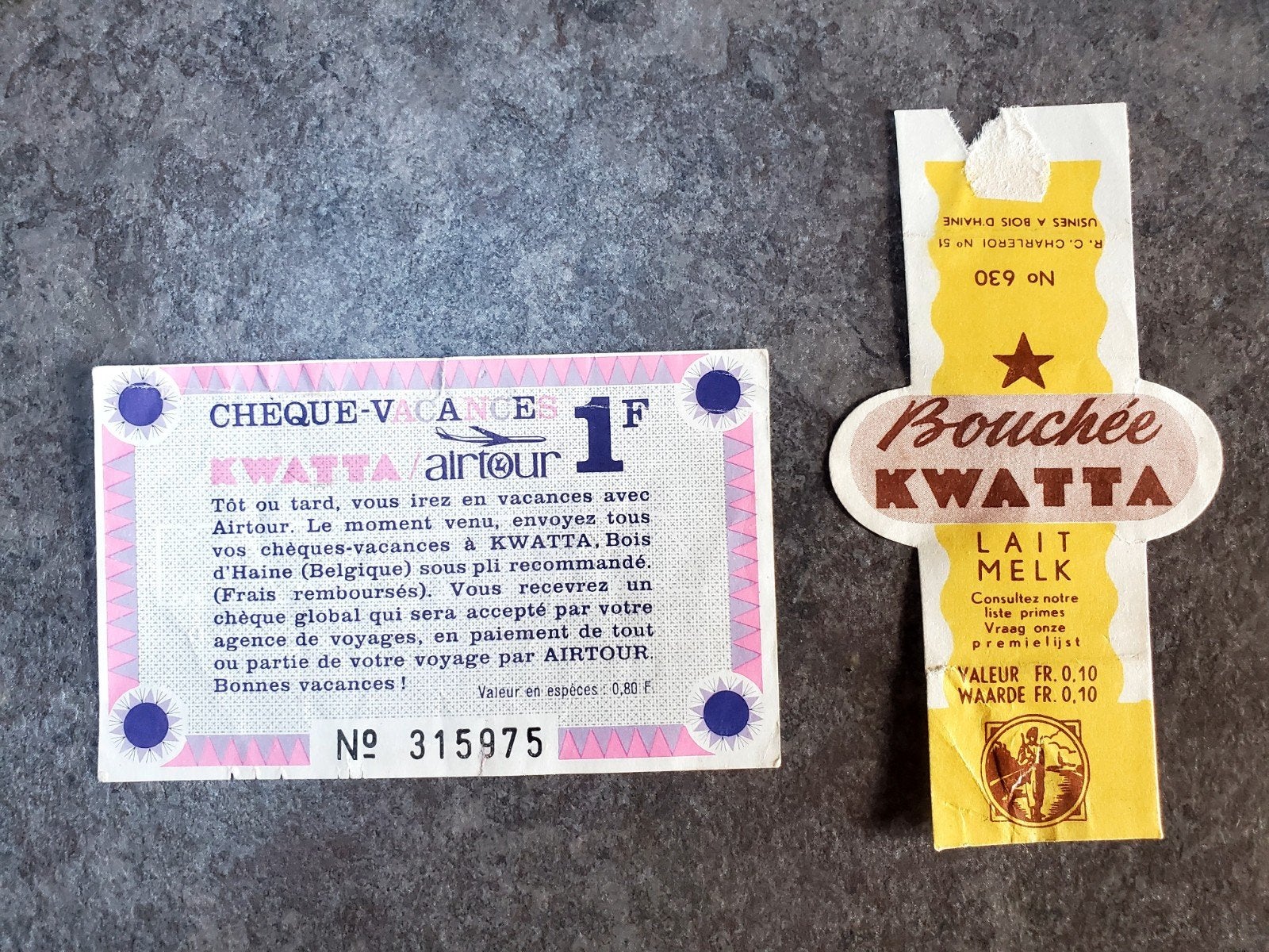 Kwatta chocolat et cacao. Emballage et publicité., Enlèvement ou Envoi, Utilisé, Emballage