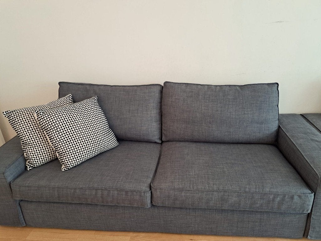 2 IKEA KIVIK 3-zitsbanken in uitstekende staat., Ophalen, Driepersoons, 75 tot 100 cm, Zo goed als nieuw