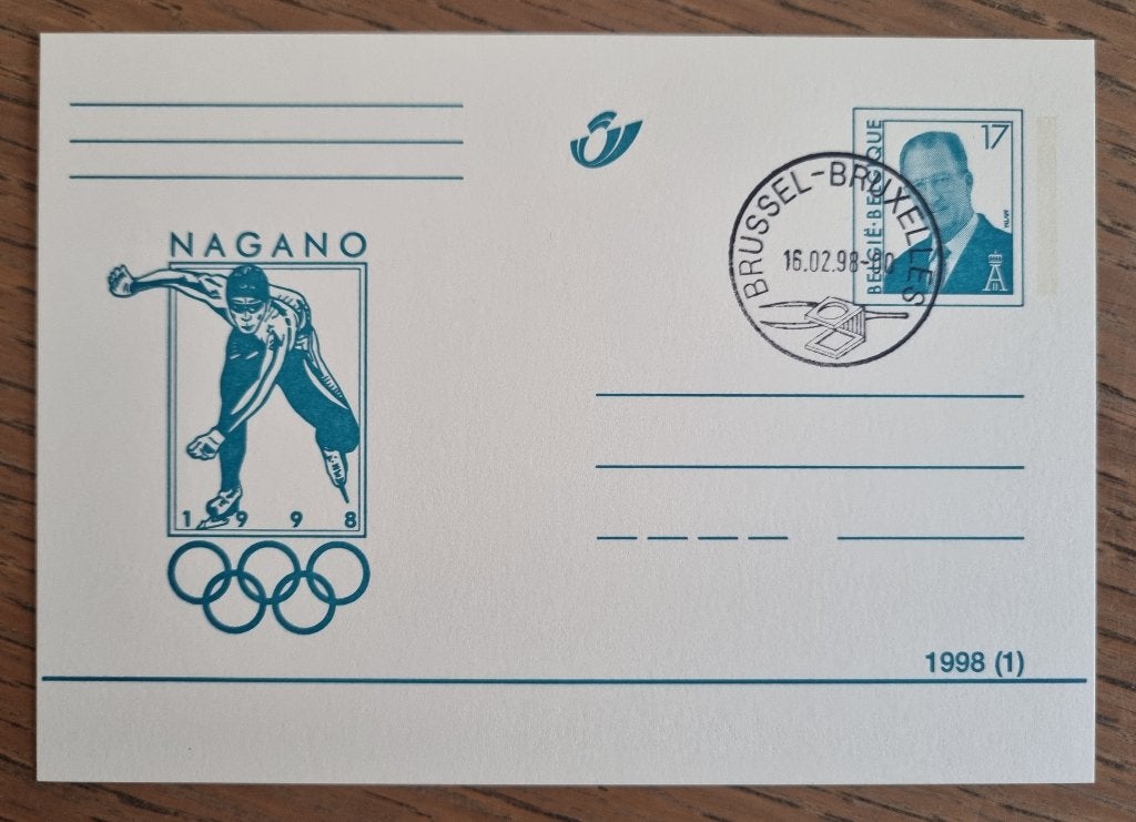 Briefkaart Nagano Olympische Spelen 1998, Verzamelen, Verzenden, 1980 tot heden, Sport en Spel